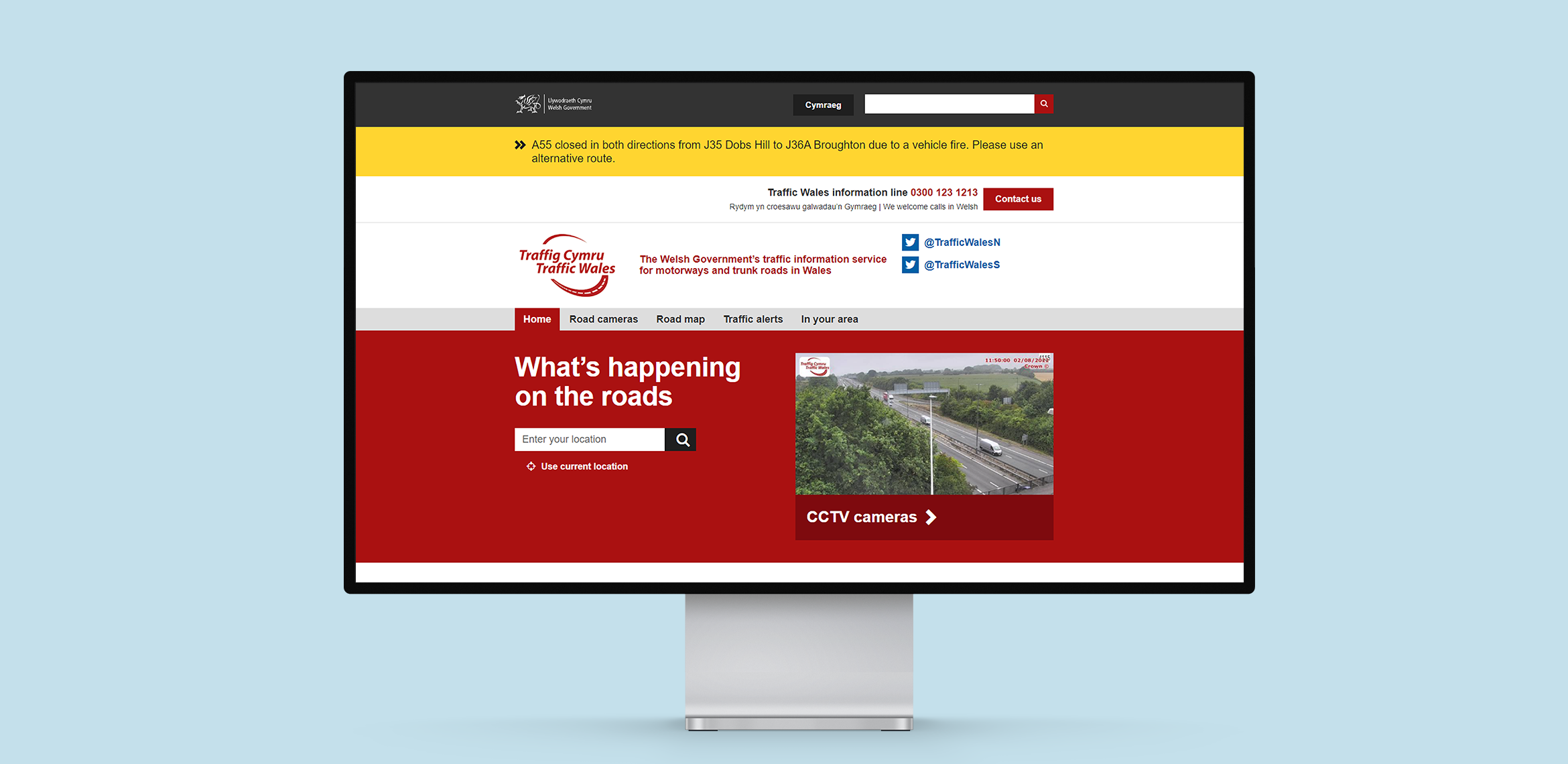 Traffic Wales homepage