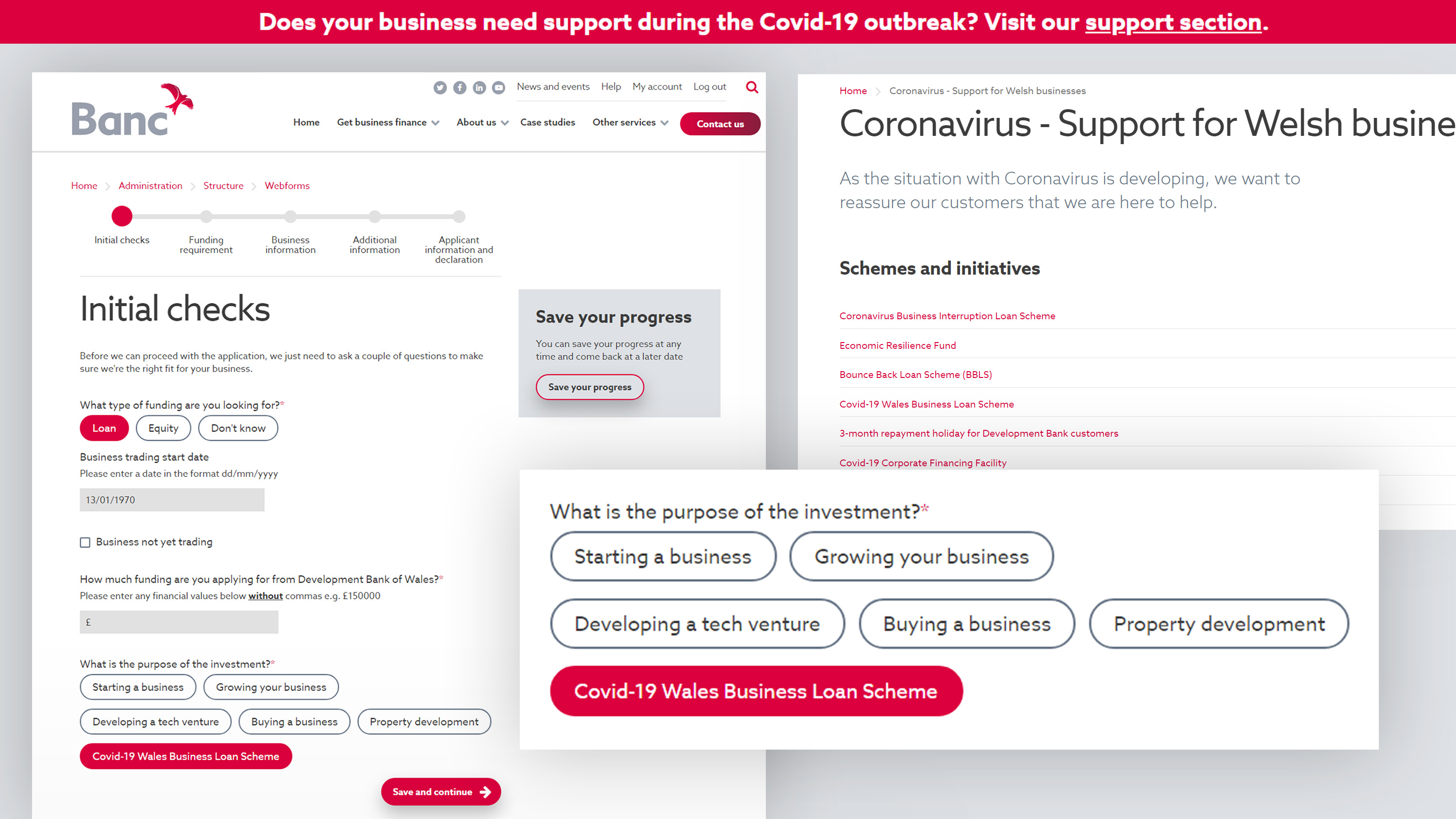 covid support Welsh Government Bank of Wales