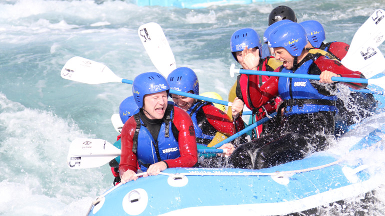 White water rafting at Lee Valley White Water Centre