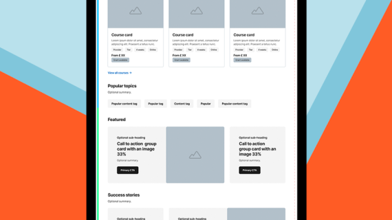 User experience design