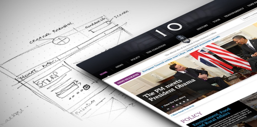 Wireframes and prototyping - Number 10 Downing Street