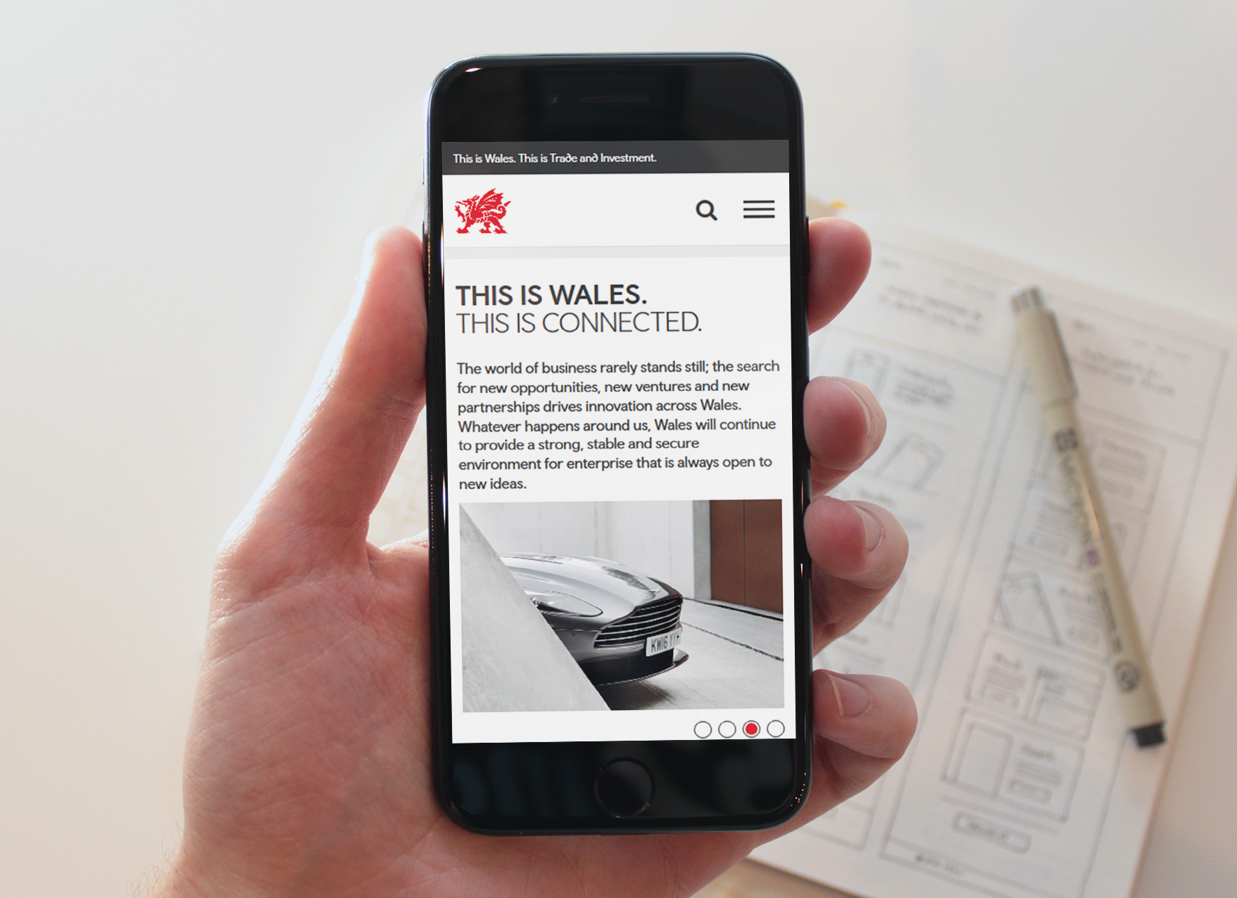 Trade and Invest Wales mobile